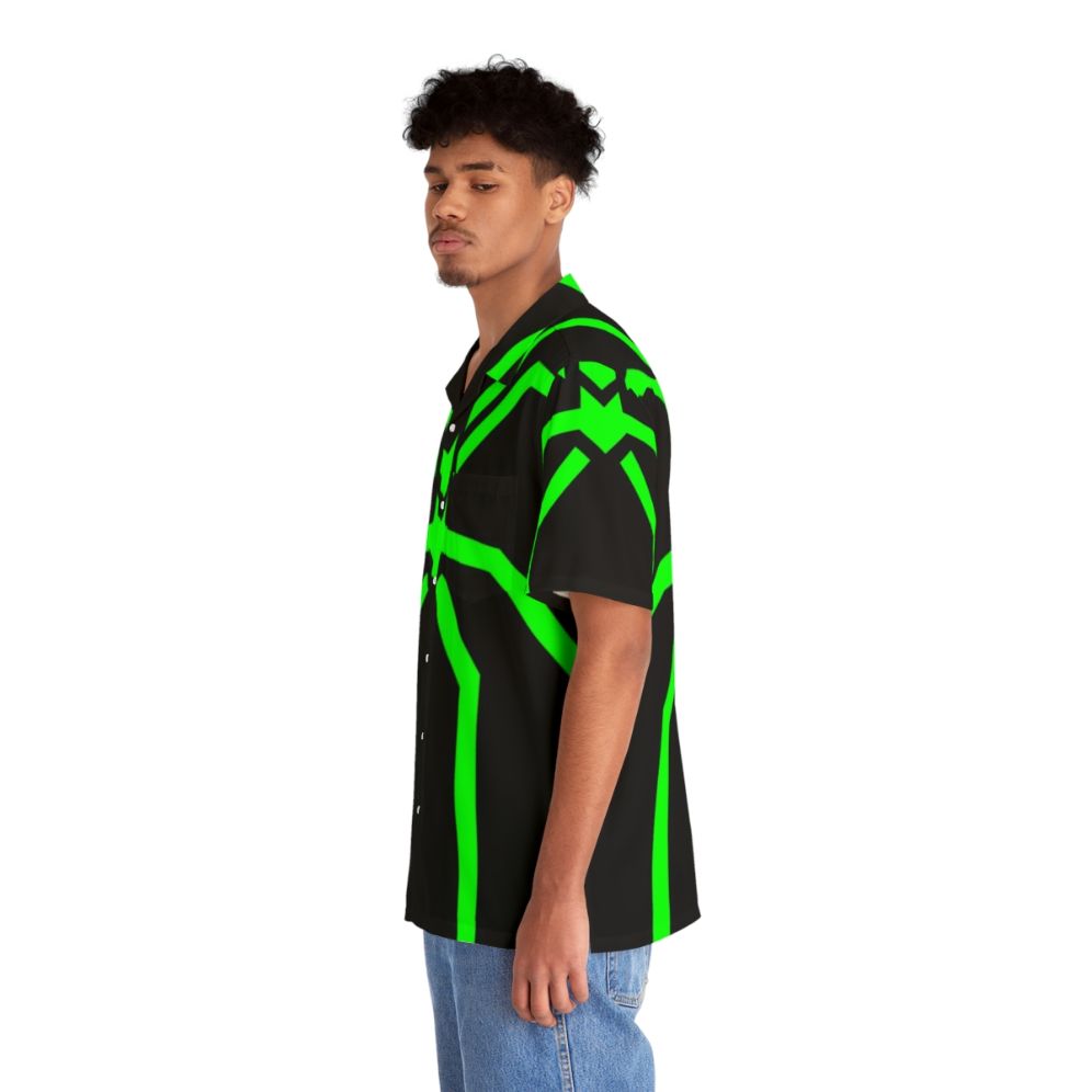 Stealth Spider Green Hawaiian Shirt - People Left