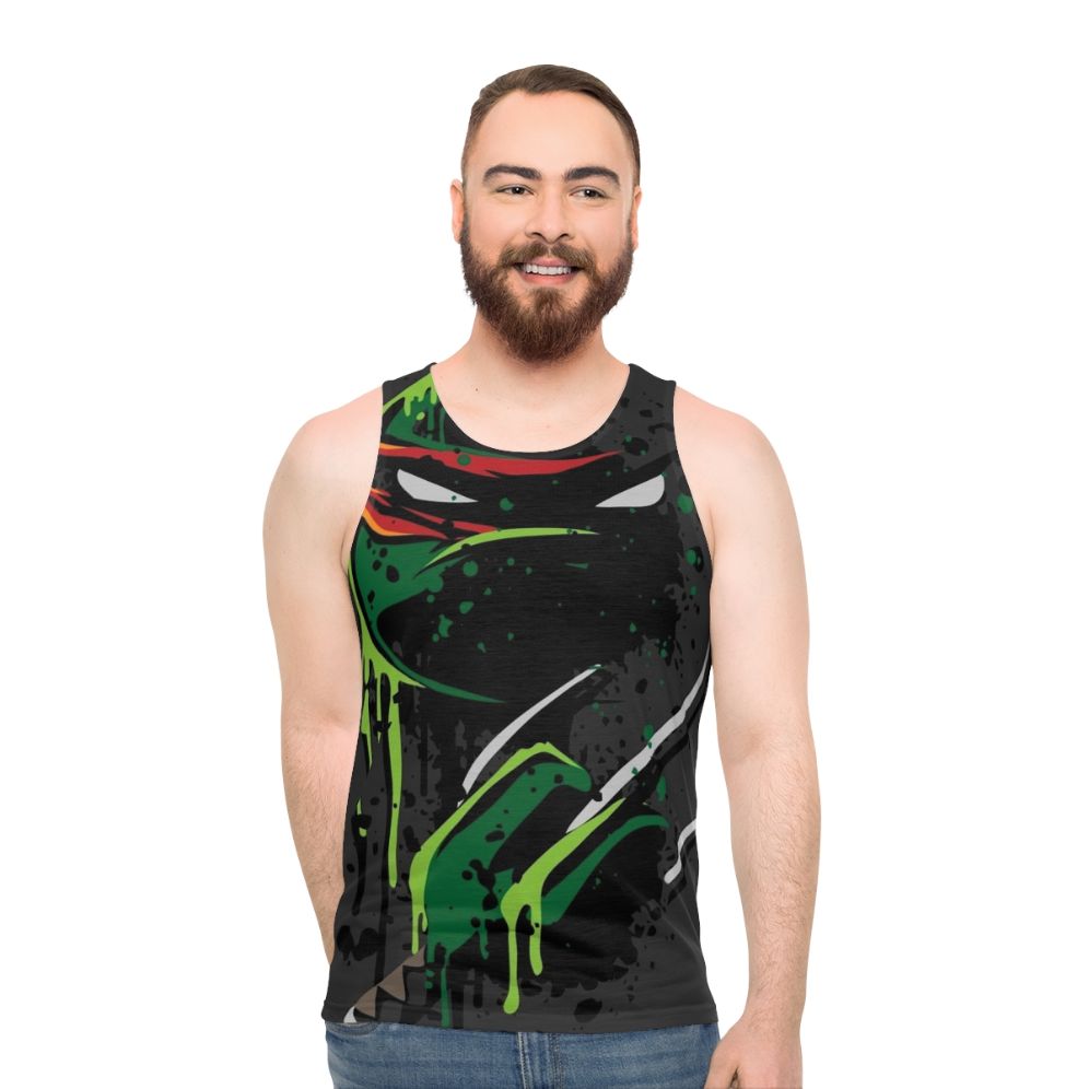 Cowabunga Raphael Ninja Turtle Unisex Tank Top - men