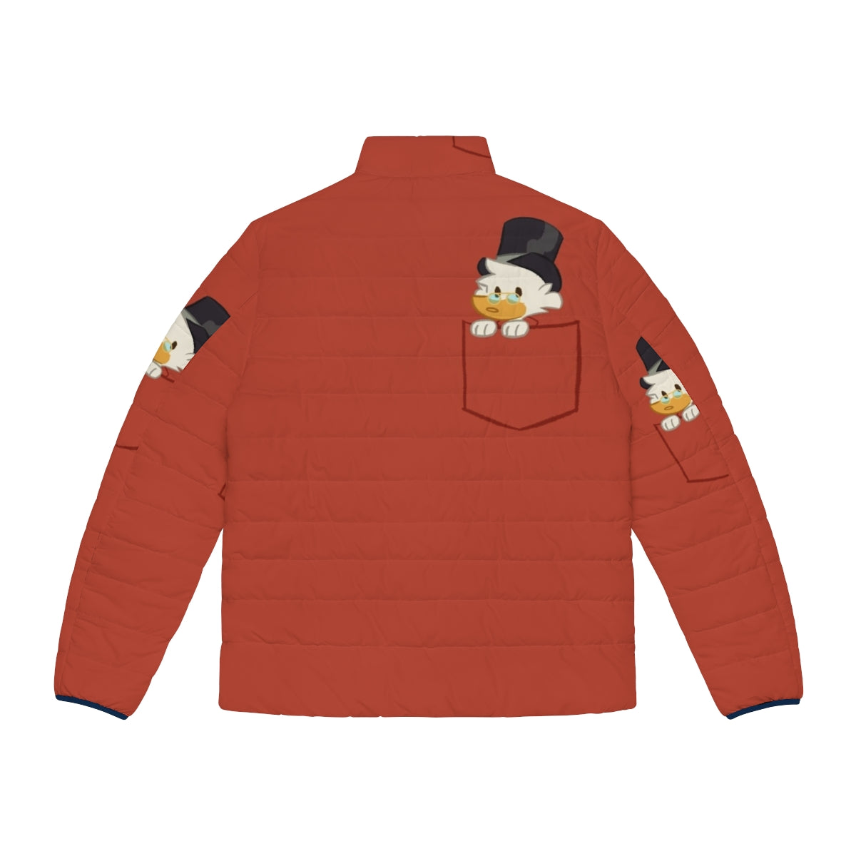 Scrooge McDuck wearing a puffer jacket in the Ducktales animated series - Back