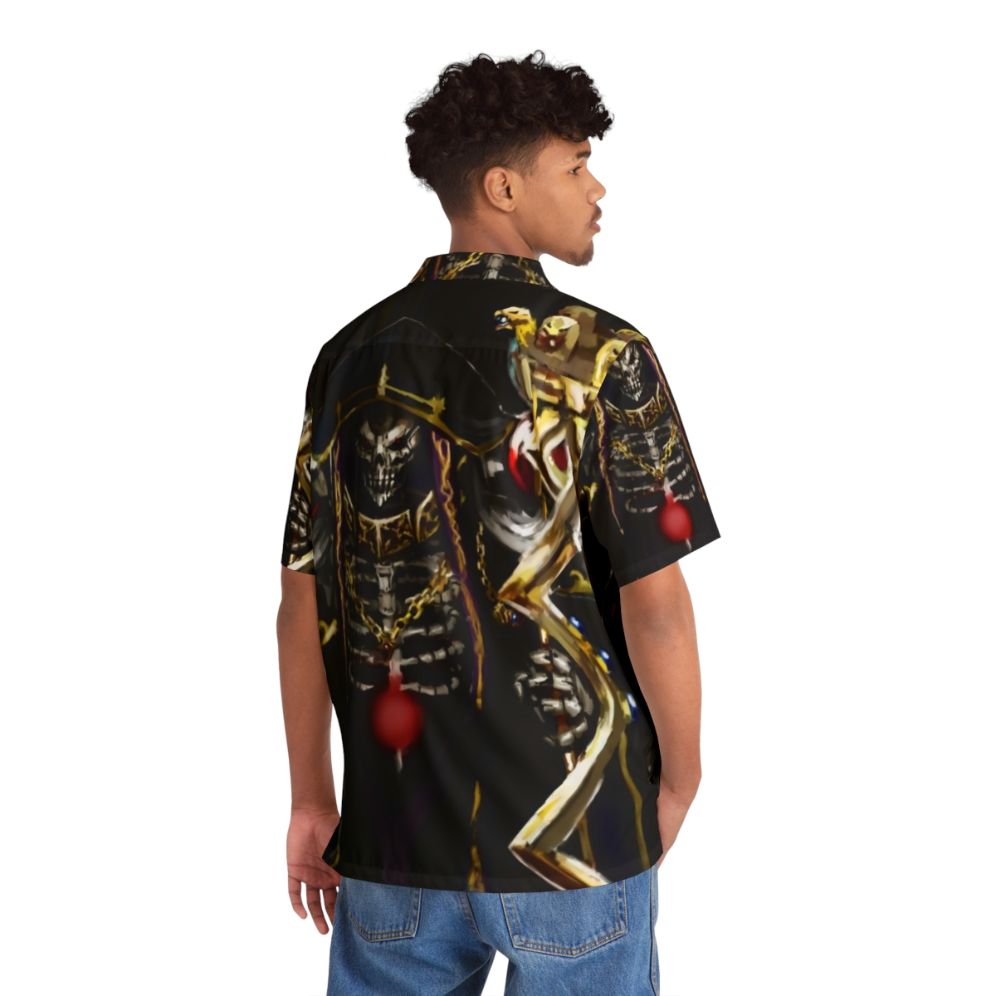 Ainz Ooal Gown Overlord Otaku Hawaiian Shirt - Flat lay