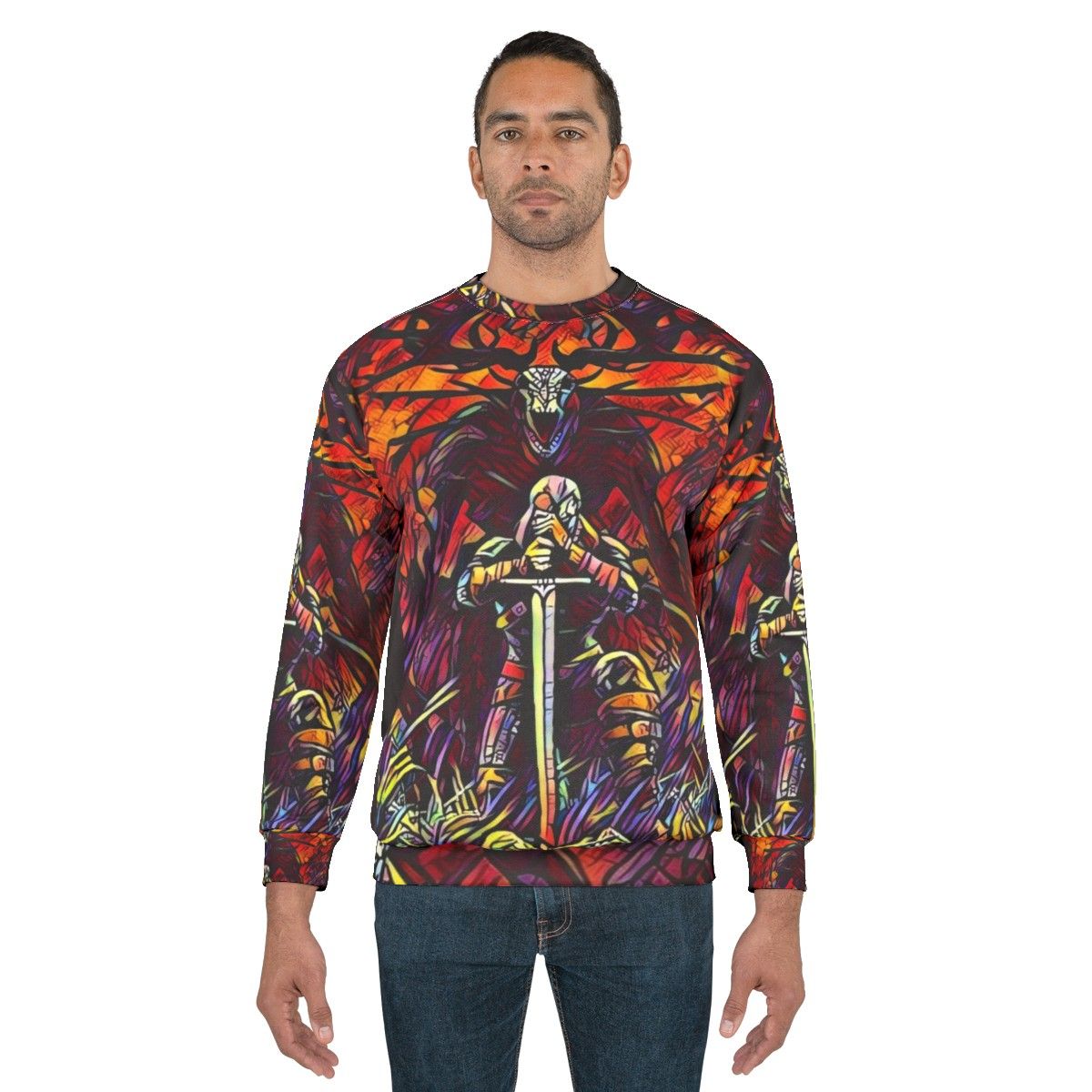 Fierce and Fearless Fantasy Sweatshirt - The Witcher Inspired - men