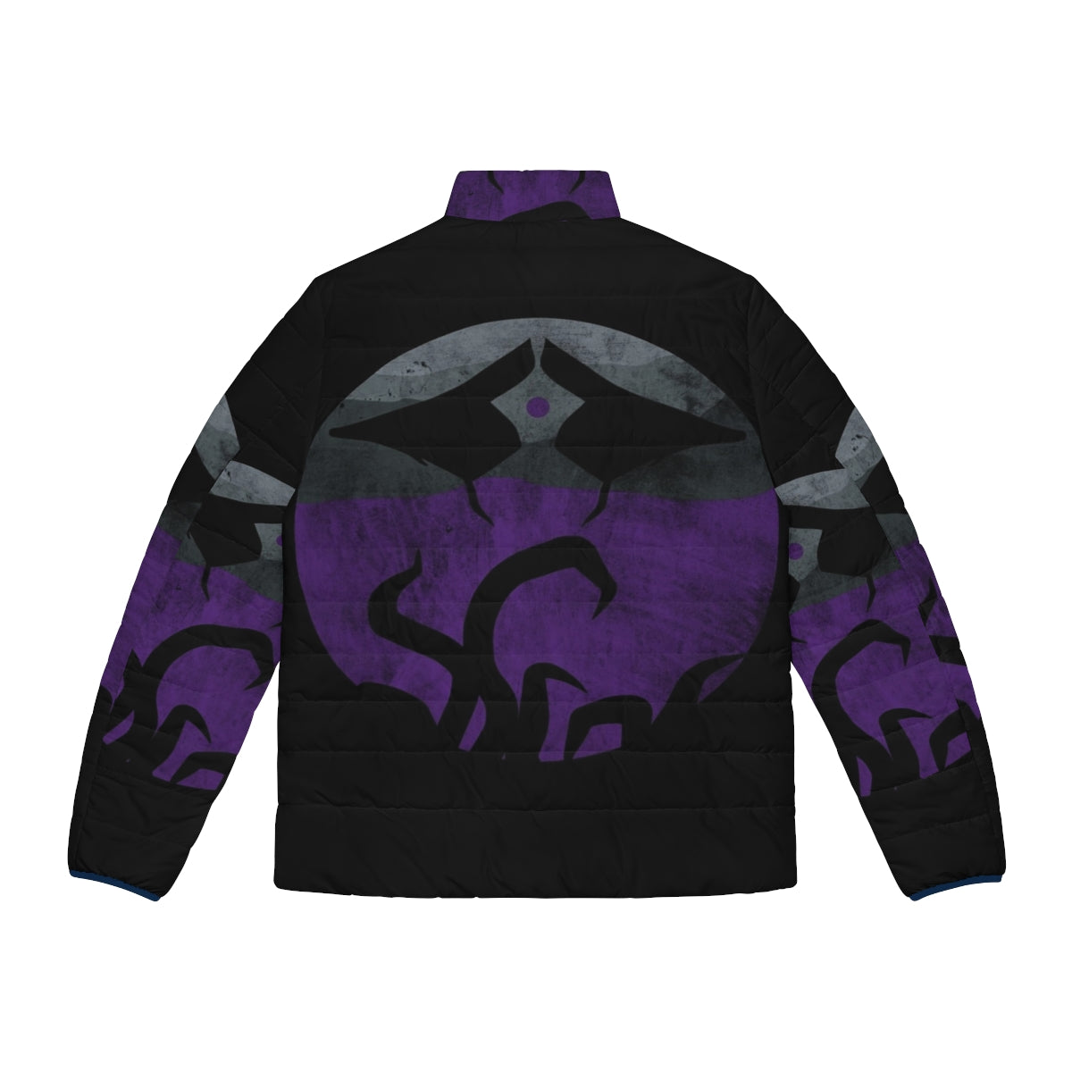 Emrakul Eldrazi Puffer Jacket featuring cosmic space and sci-fi inspired design - Back