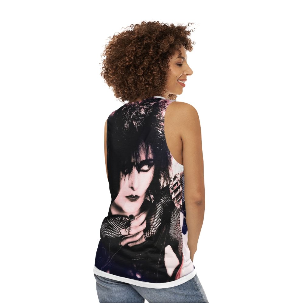 Siouxsie and the Banshees punk rock unisex tank top - women back