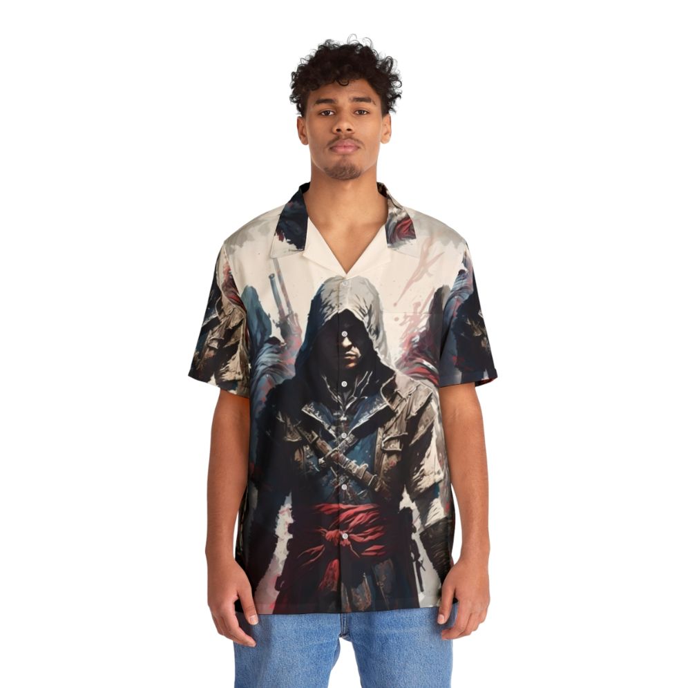 Assassin's Creed Three Assassins Painting Hawaiian Shirt - Lifestyle