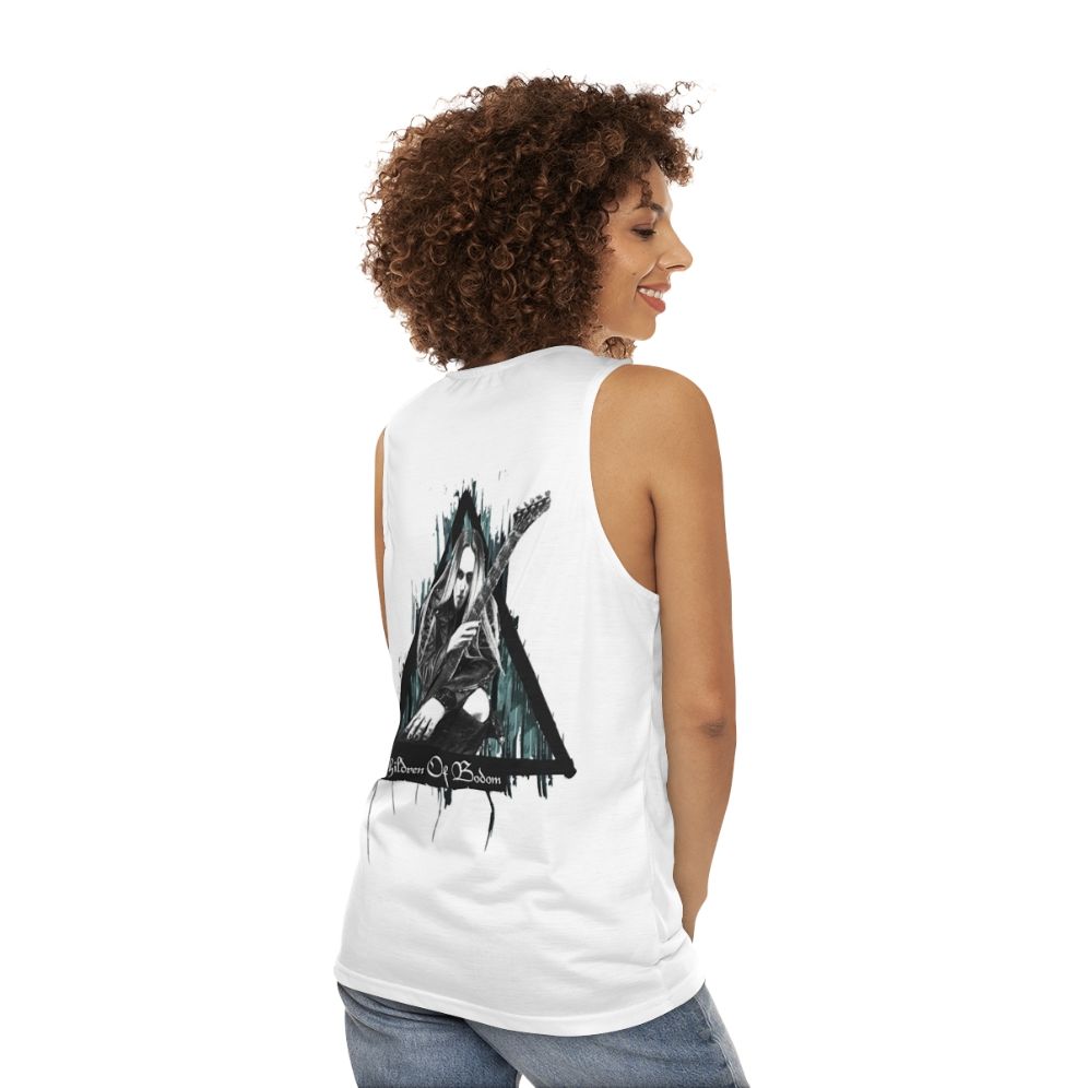 Alexi Laiho Tribute Unisex Tank Top - women back