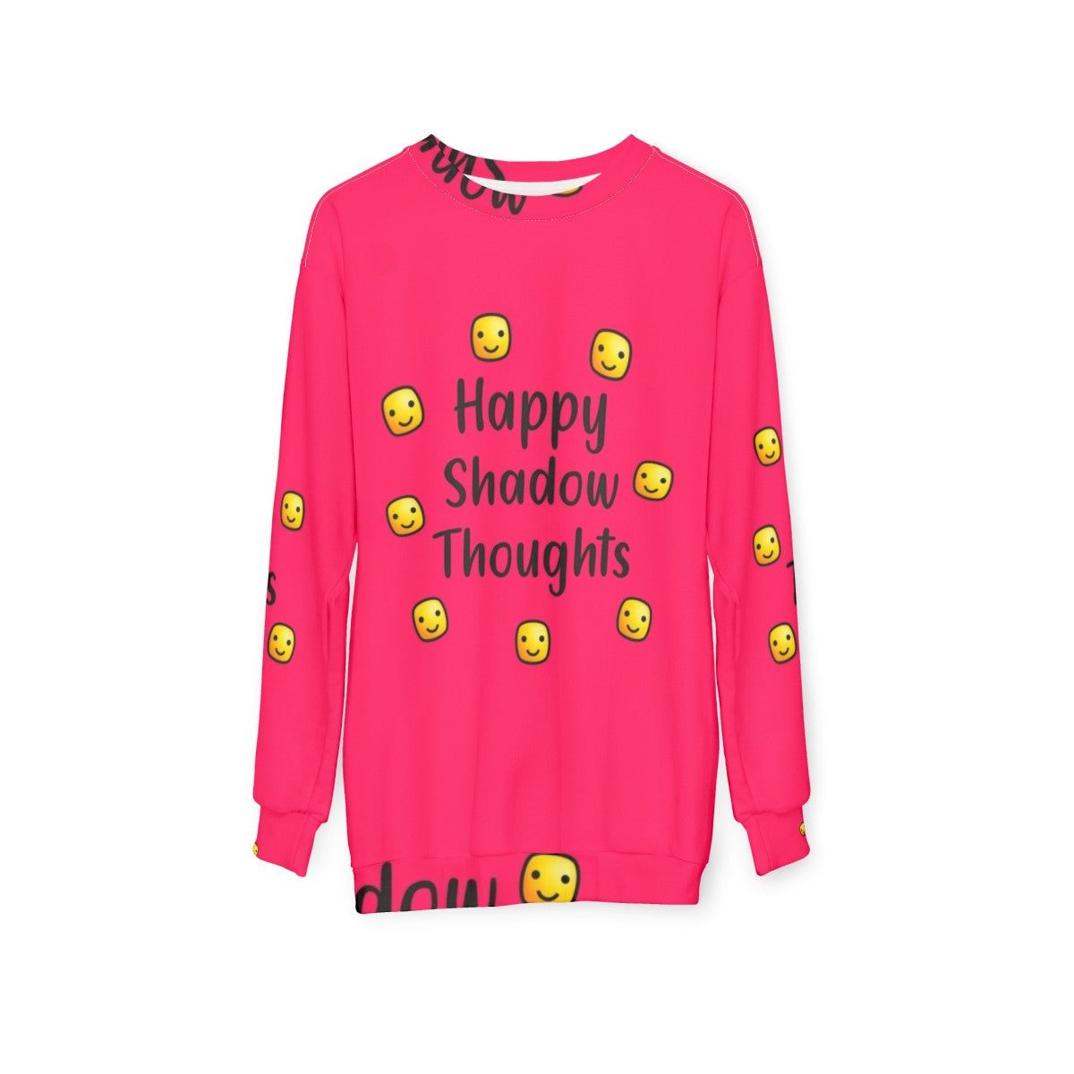 Happy Shadow Thoughts Inspirational Sweatshirt - hanging