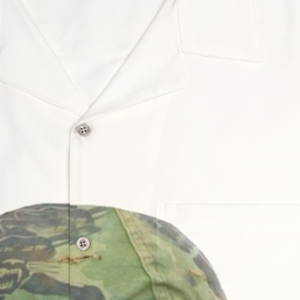 Tropic Thunder Movie Kirk Lazarus Hawaiian Shirt - Detail