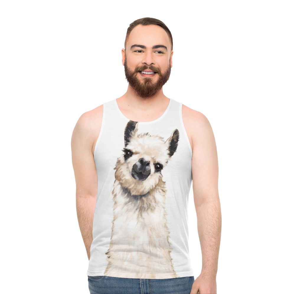 Llama Unisex Tank Top - men