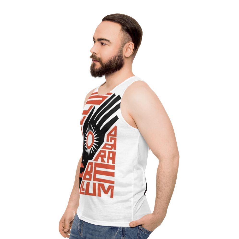 Unisex Disco Elysium Kim Kitsuragi 80s Retro Abstract Tank Top - men side