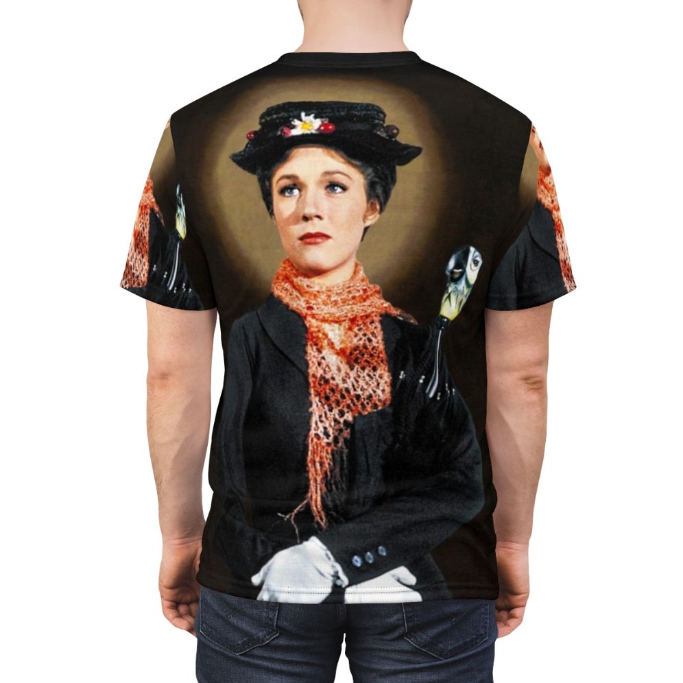 Mary Poppins inspired all-over print t-shirt featuring the iconic umbrella and parrot - men back