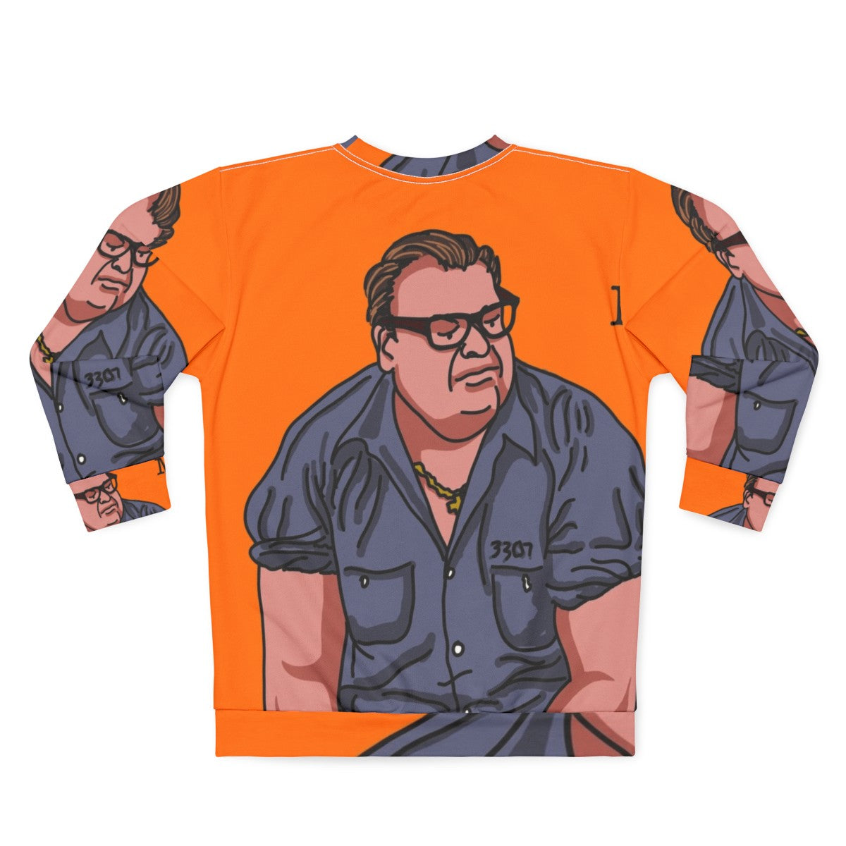 Scared Straight Matt Foley Sweatshirt with Chris Farley and Van Down by the River - Back