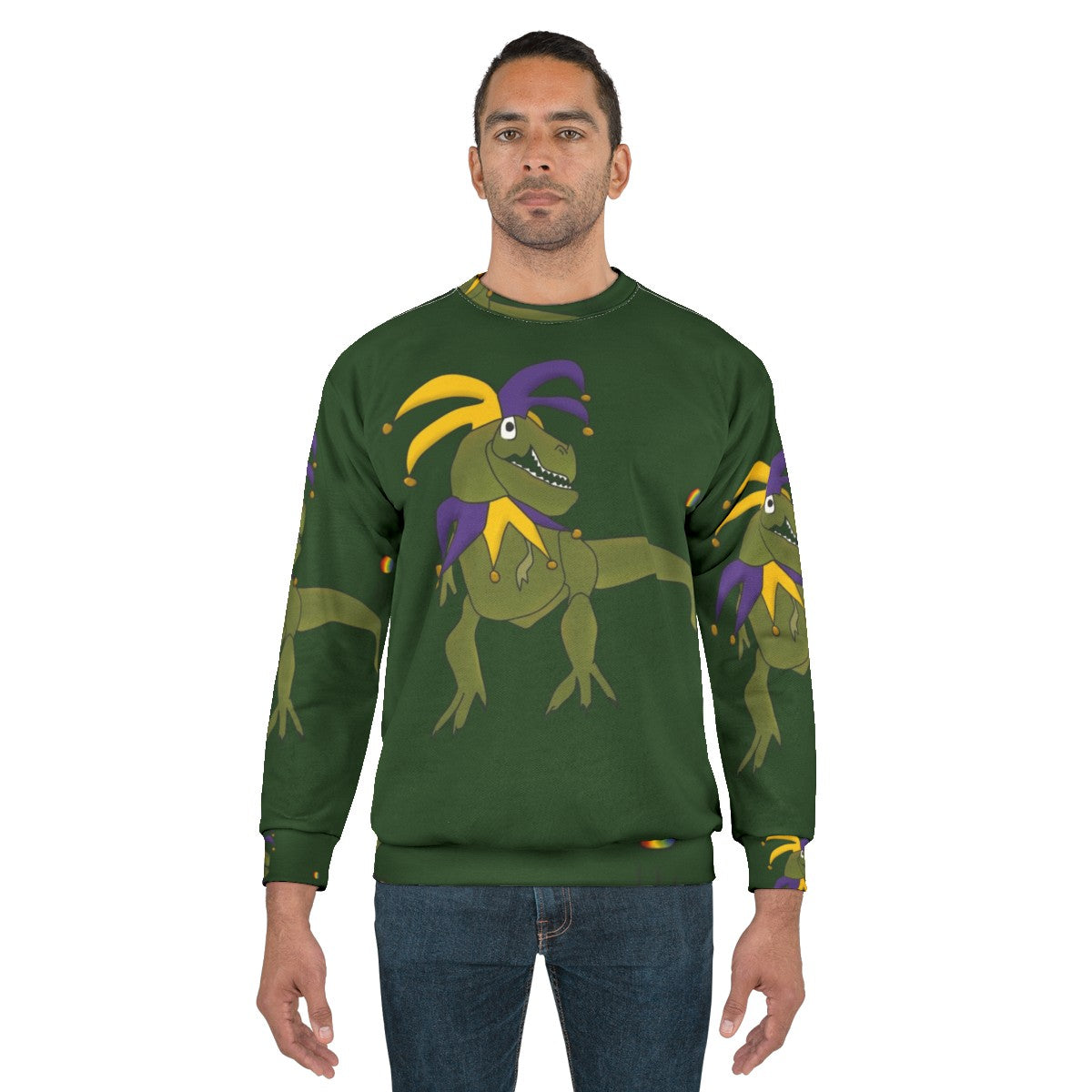 Dinosaur Jester T-Rex Sweatshirt - men