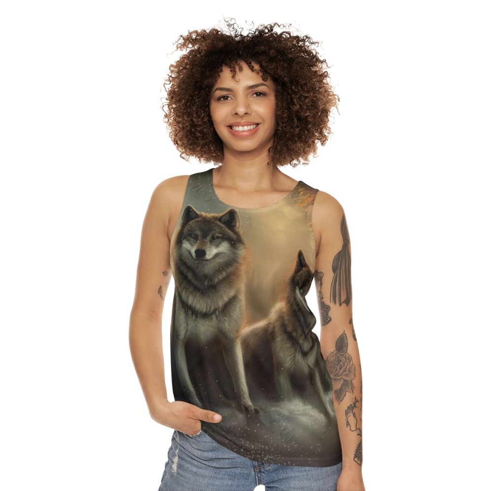 Winter Wolves Unisex Tank Top - women