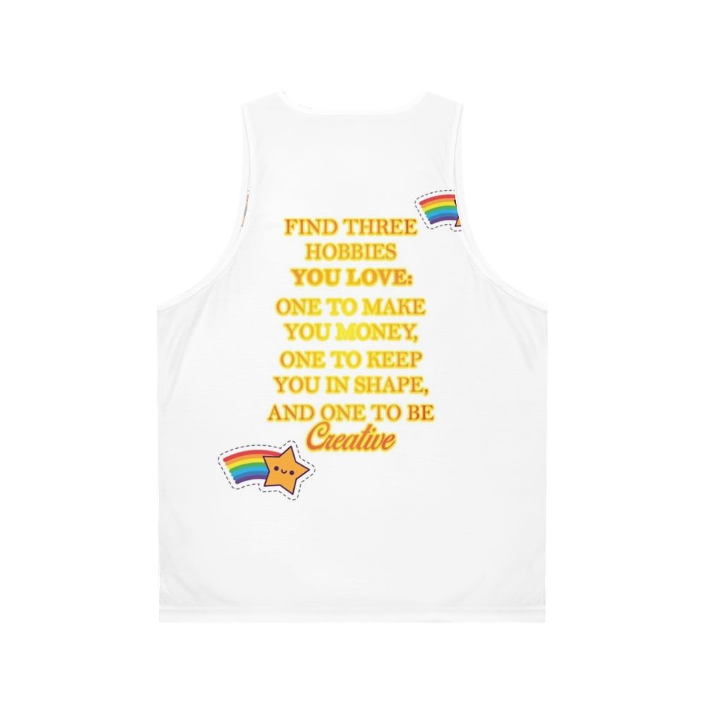 Hobbies Unisex Tank Top - Back