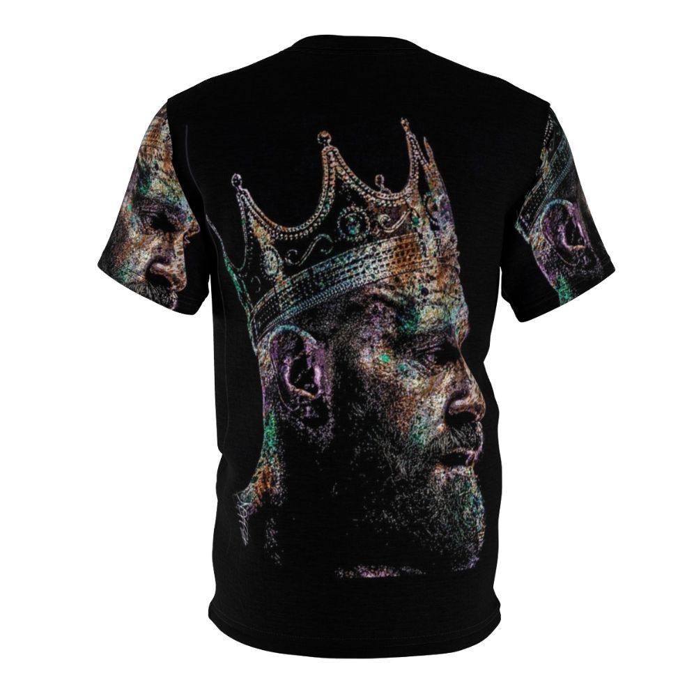 Heavyweight champion inspired art t-shirt featuring a gypsy king design - Back