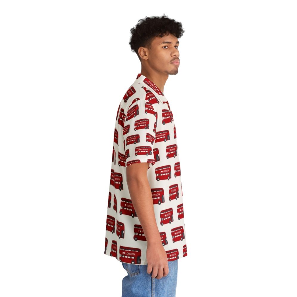 London bus pattern Hawaiian shirt - People Pight