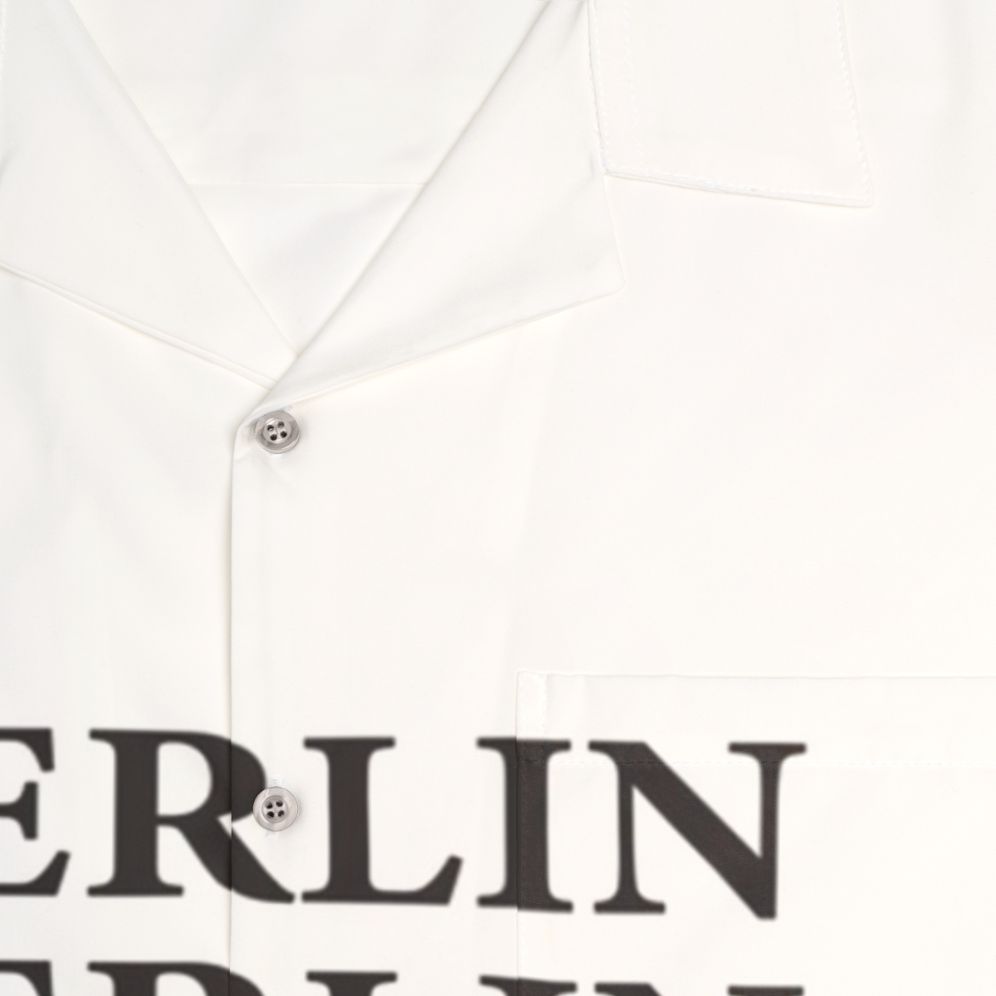 Berlin from Money Heist wearing Hawaiian shirt with typography design - Detail