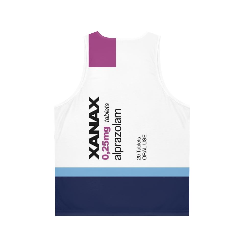 Unisex 'Xanax' sarcastic humor tank top - Back