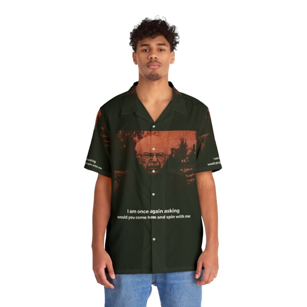 Retro Bernie Sanders Turnover Hawaiian Shirt - People Front