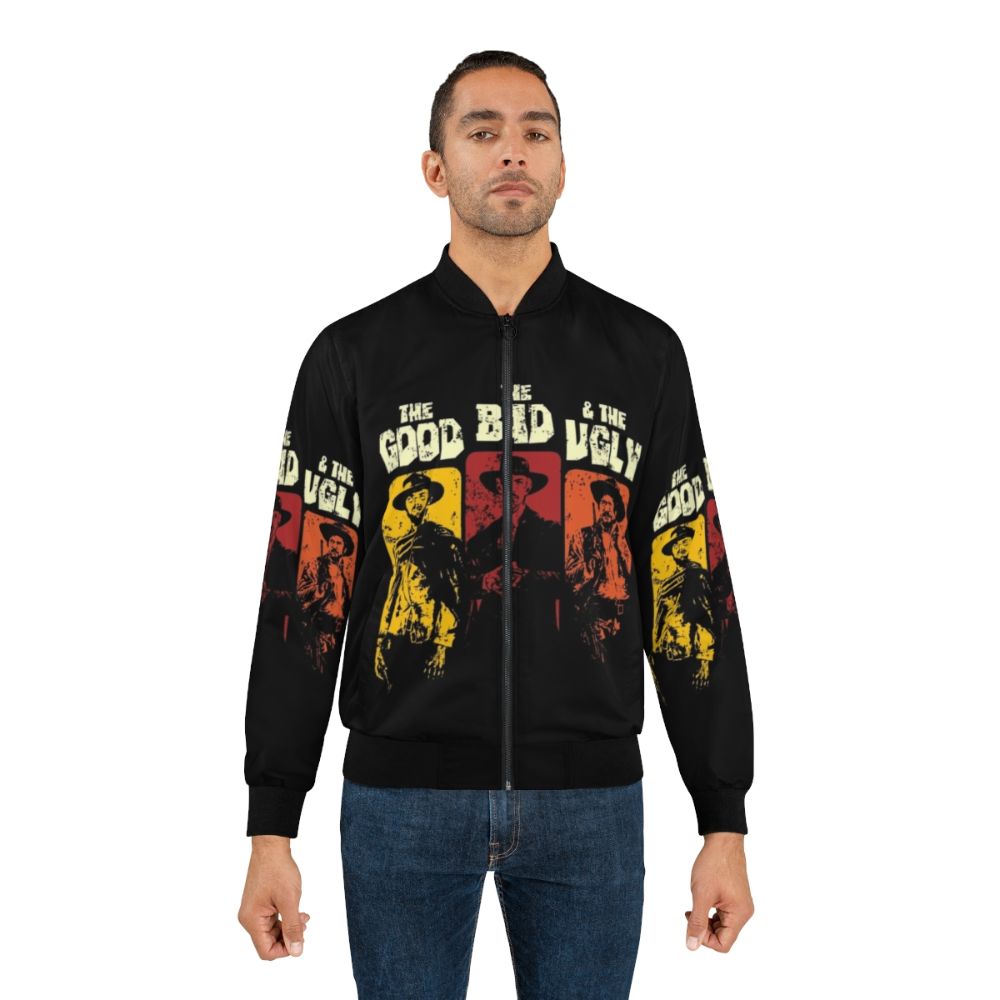 Vintage bomber jacket inspired by the classic film "The Good, The Bad, and The Ugly" - Lifestyle