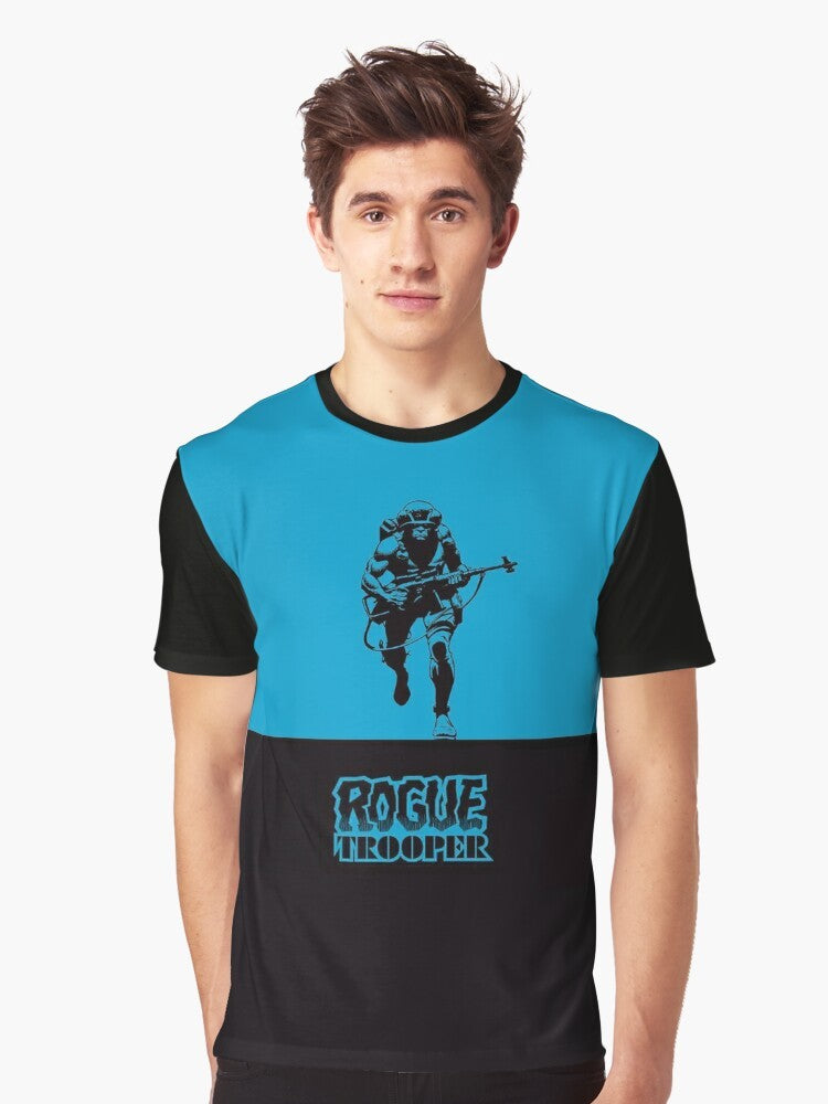 Rogue Trooper sci-fi character graphic on a t-shirt - Men