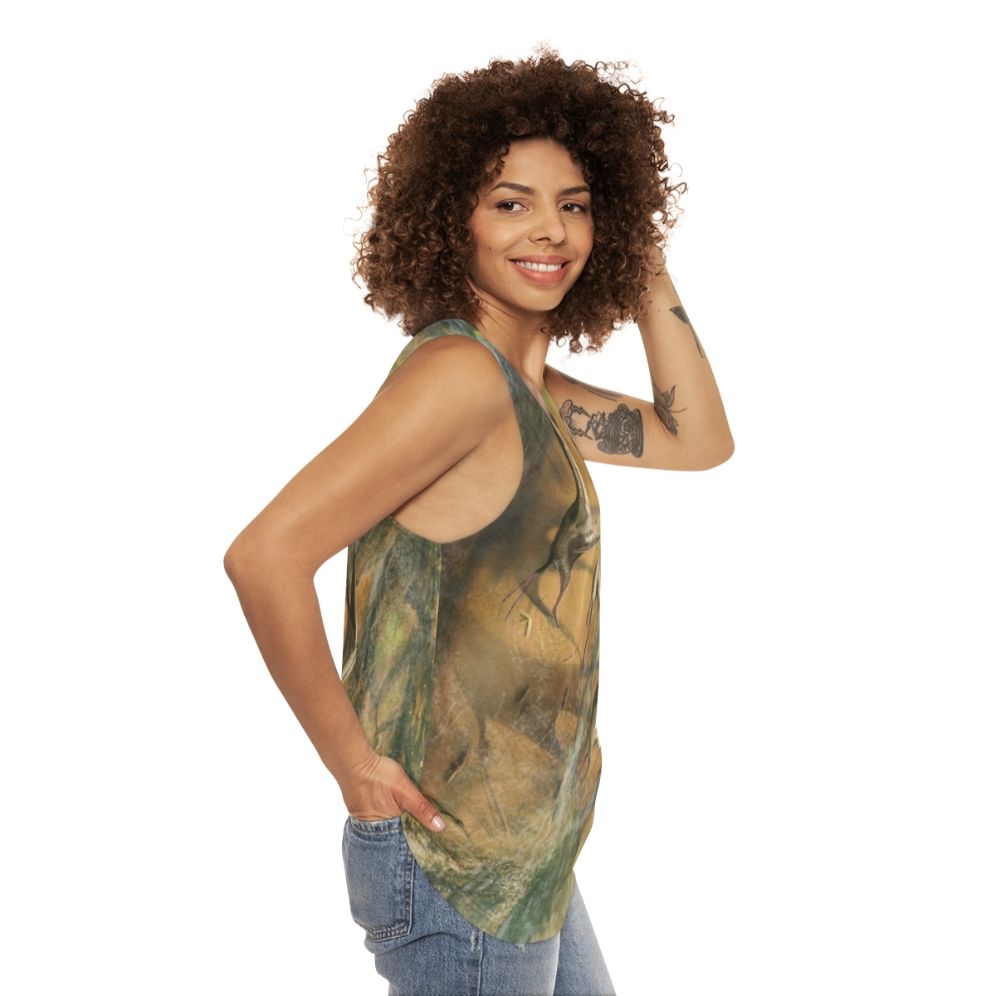 Wandering Azhdarchid Pterosaurs Unisex Tank Top - women side