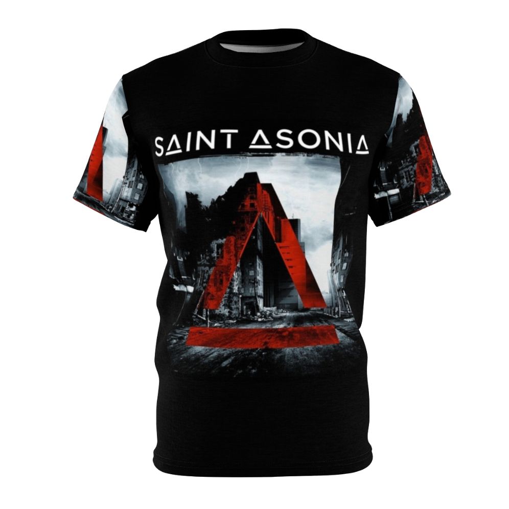 Saint Asonia Inspired Graphic T-shirt for Rock Music Enthusiasts