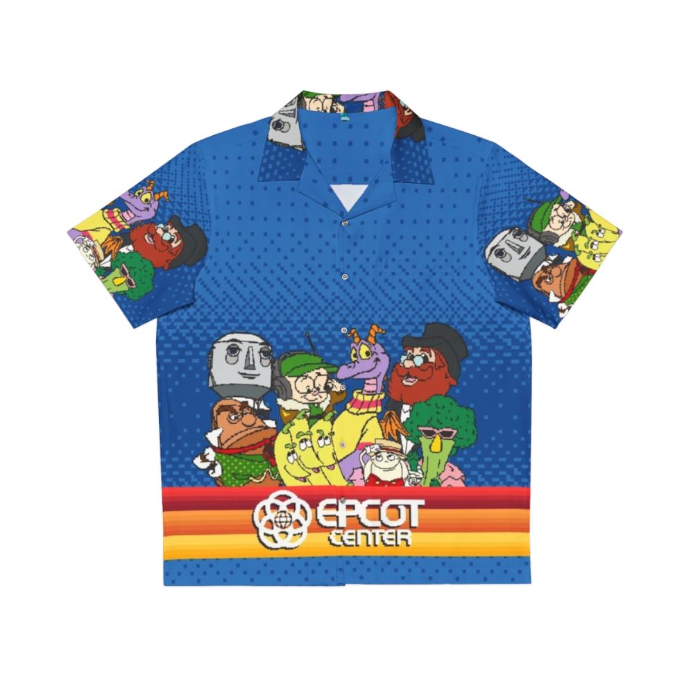 8-bit Epcot Center Hawaiian Shirt