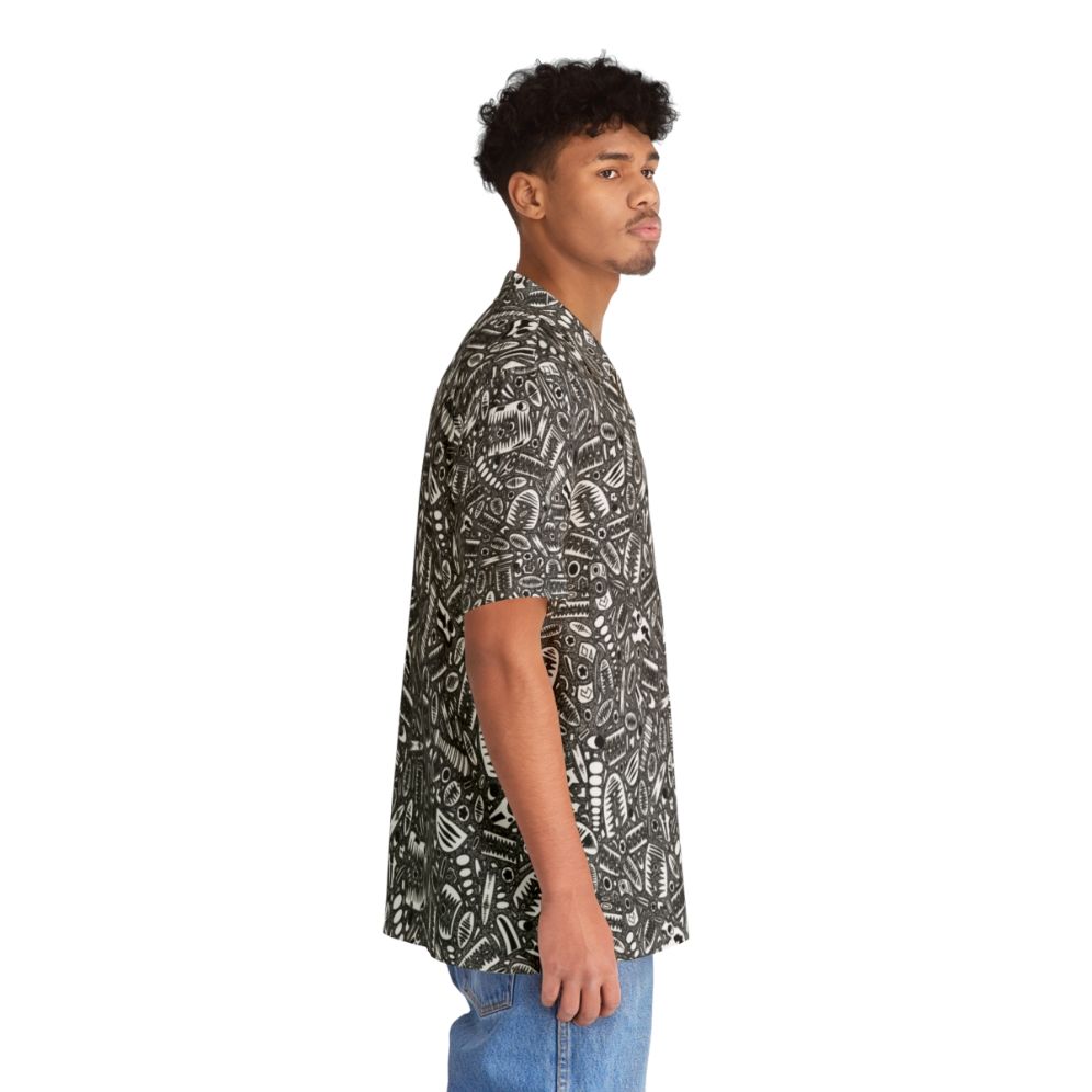 Crinoid fossil pattern Hawaiian shirt - People Pight