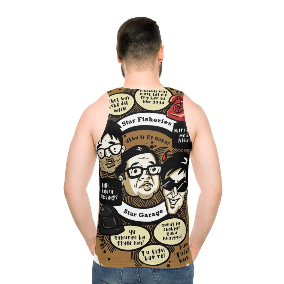 Herapheri Bollywood Unisex Comedy Tank Top - men back