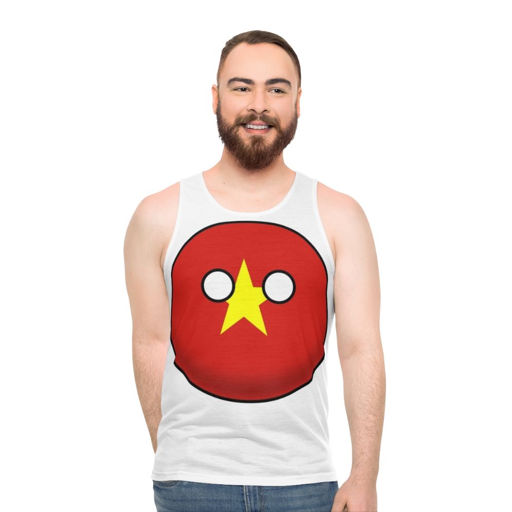 Vietnam Countryball Unisex Tank Top - men