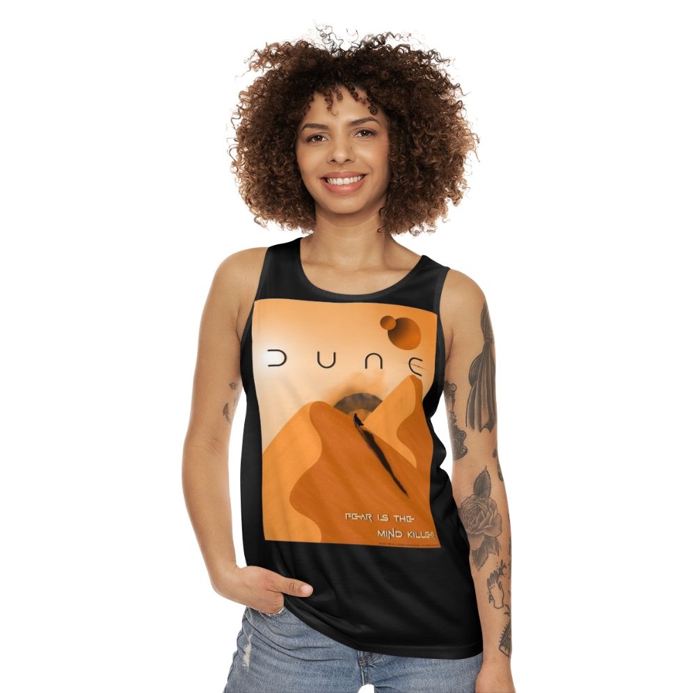 Dune Arrakis "Fear Is The Mind Killer" Unisex Tank Top - women