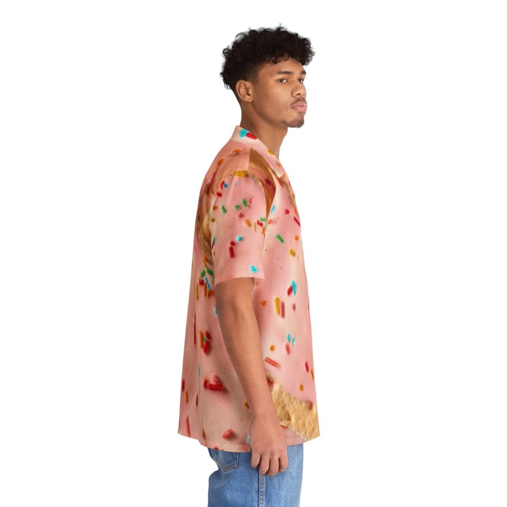 Pop Tart Hawaiian Shirt Featuring Colorful Tropical Patterns and Dessert Motifs - People Pight