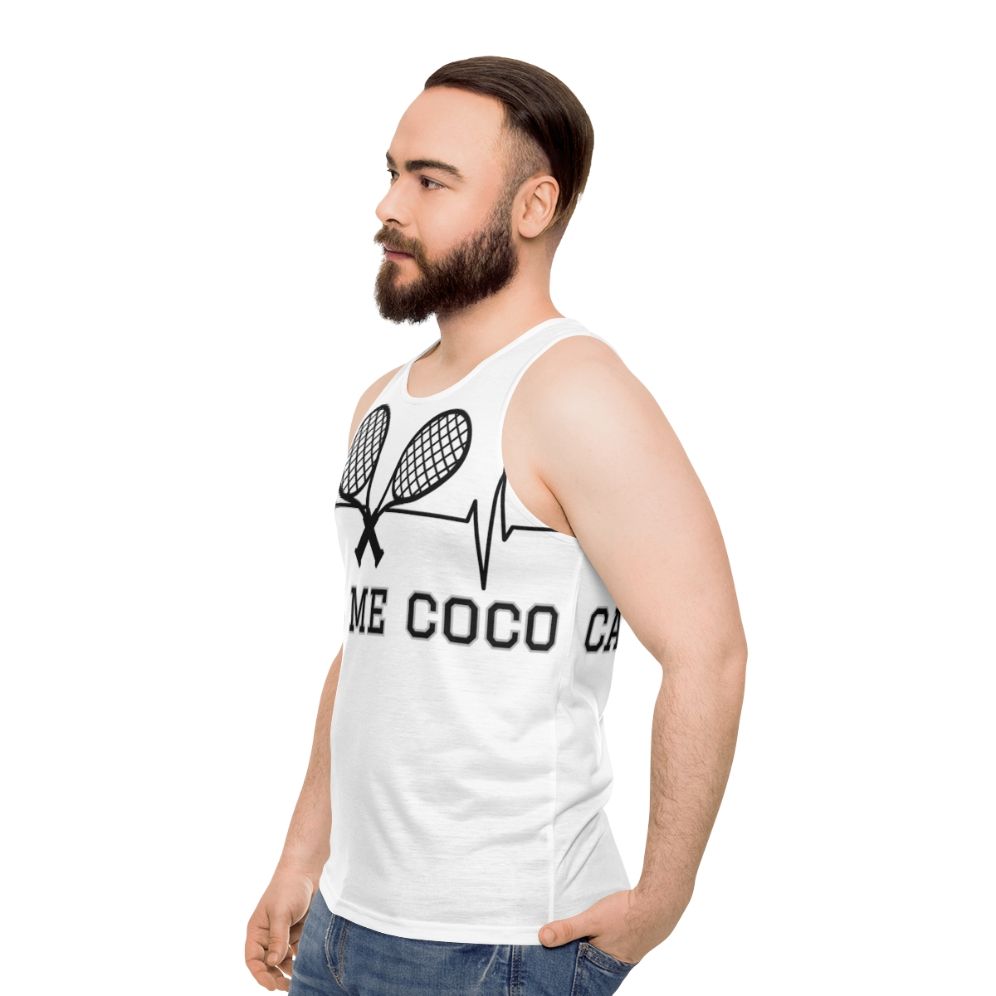 Coco Gauff Unisex Tennis Champion Tank Top - men side