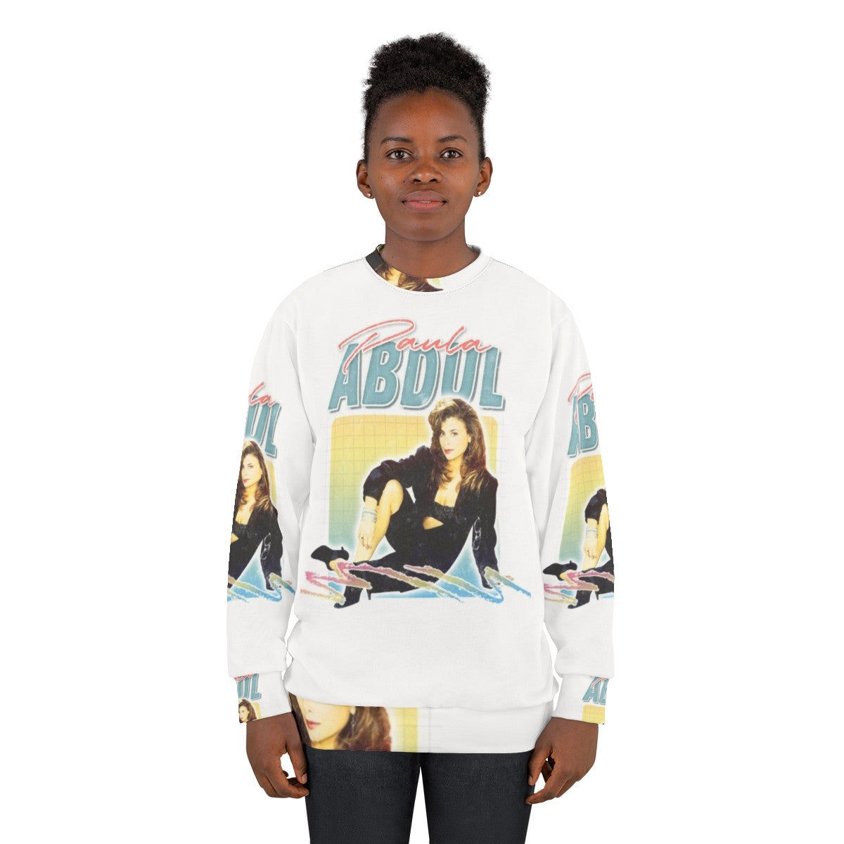 Paula Abdul Sweatshirt with Focus Keyword - women