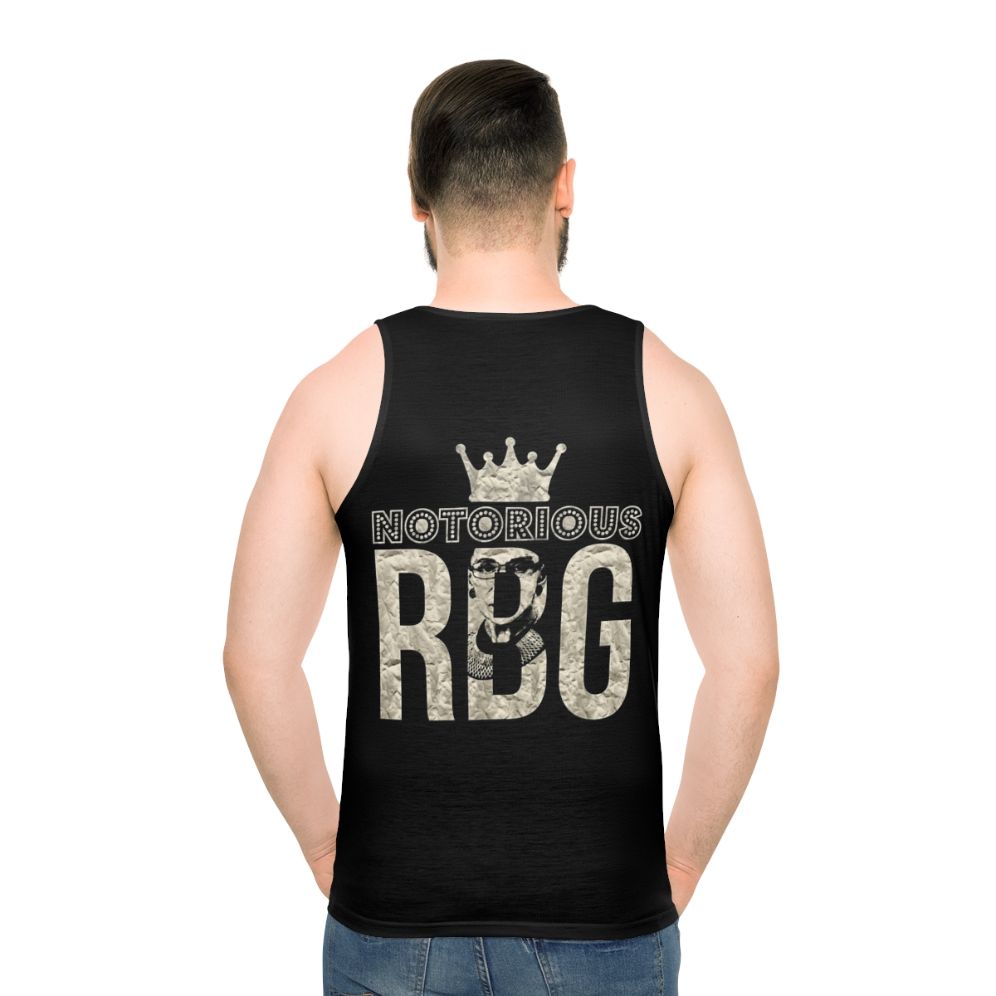 Ruth Bader Ginsburg Notorious RBG Feminism Unisex Tank Top - men back