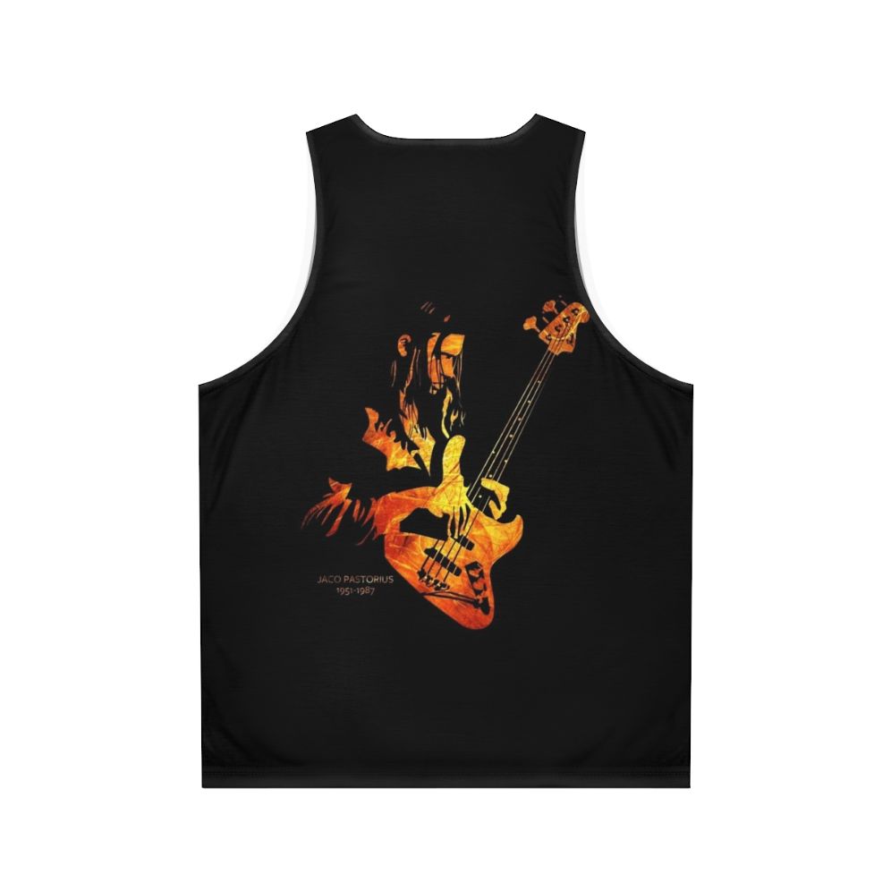 Jaco Pastorius Unisex Tank Top - Jazz Music Legend - Back