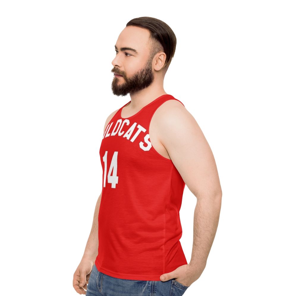 High School Musical Wildcats Basketball Sports Unisex Tank Top - men side