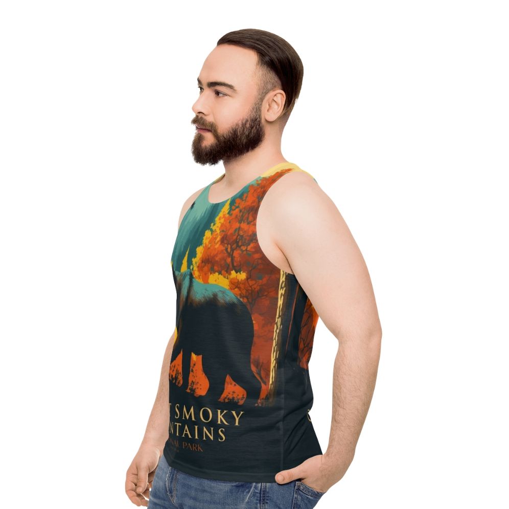 Great Smoky Mountains Unisex Tank Top - men side