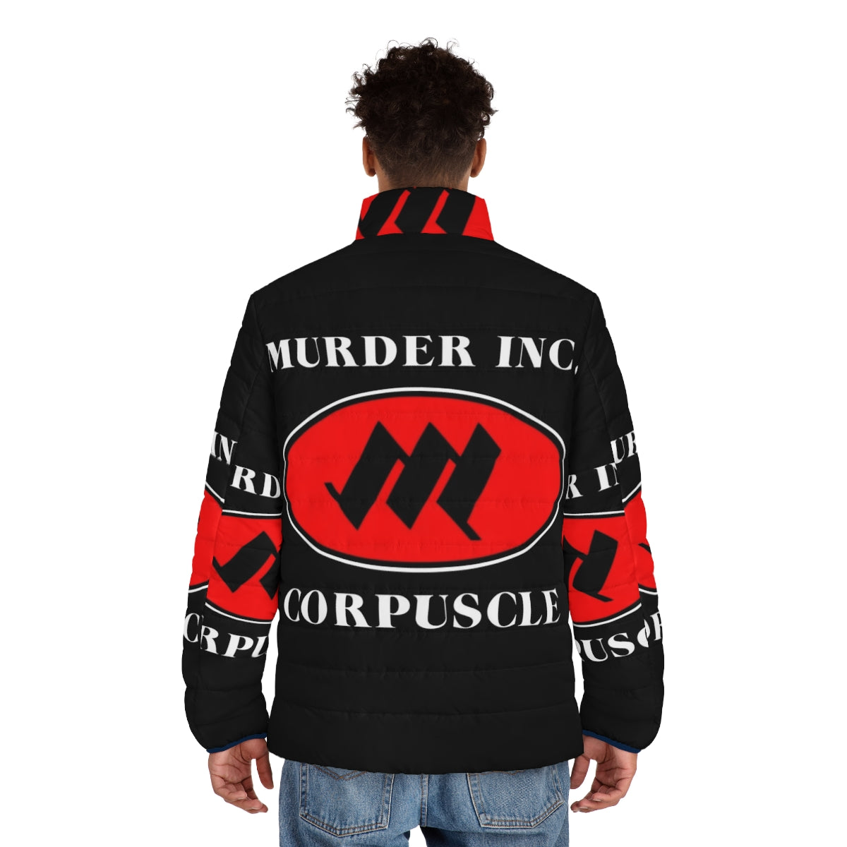 Murder Inc Corpuscle Puffer Jacket - Industrial Music Inspired Fashion - men back