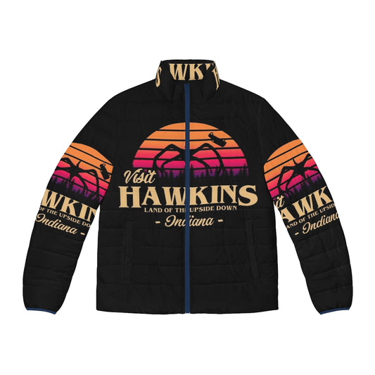 Retro Hawkins Puffer Jacket with Stranger Things inspired design