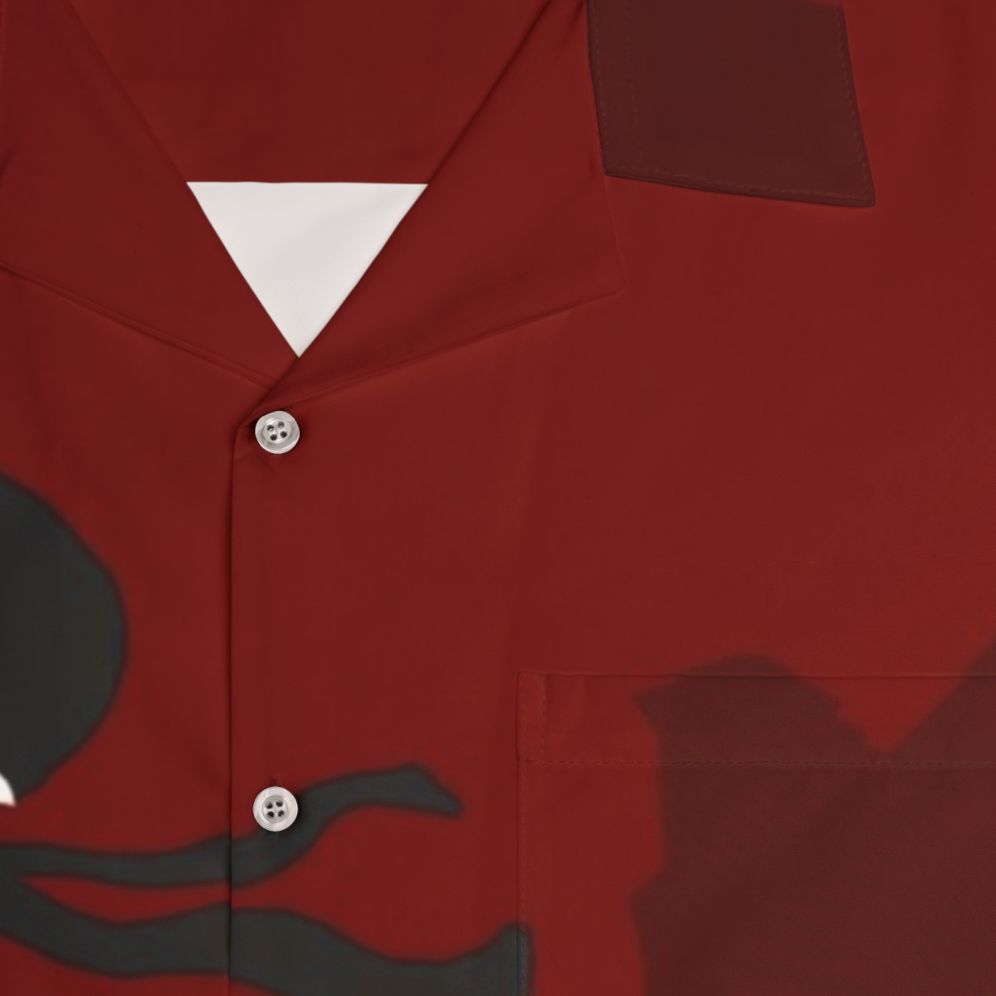 Daredevil "The Devil of Hell's Kitchen" Minimalist Hawaiian Shirt - Detail