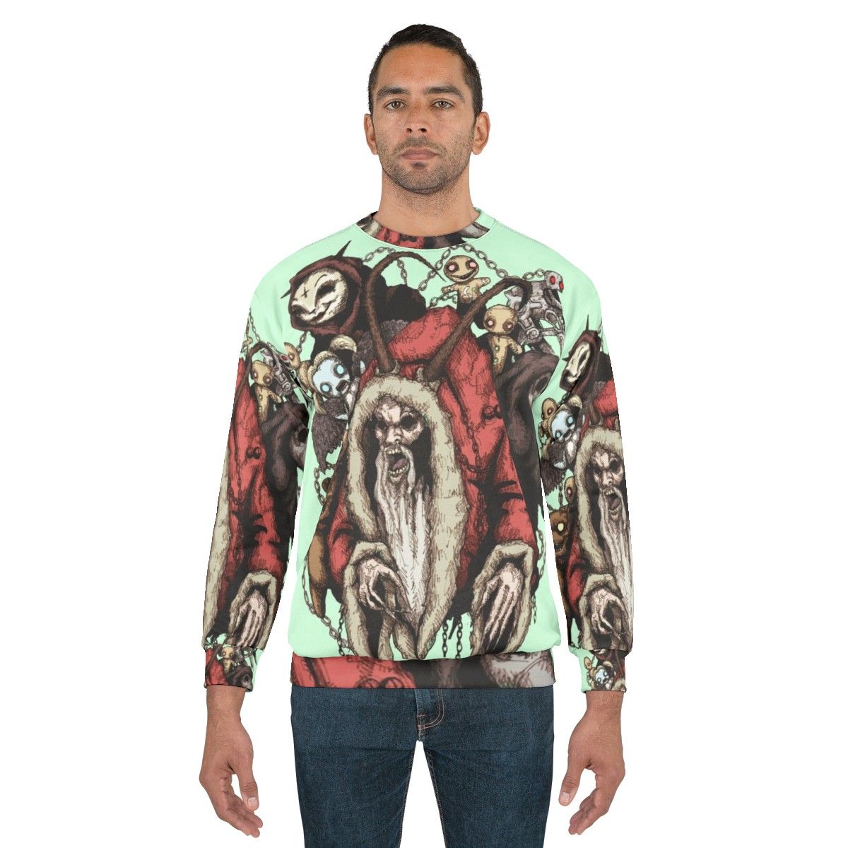 Krampus 2.0 Christmas Horror Sweatshirt - men