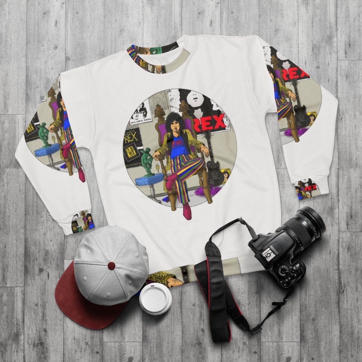 Marc Bolan's 20th Century Boy Glam Rock Sweatshirt - flat lay