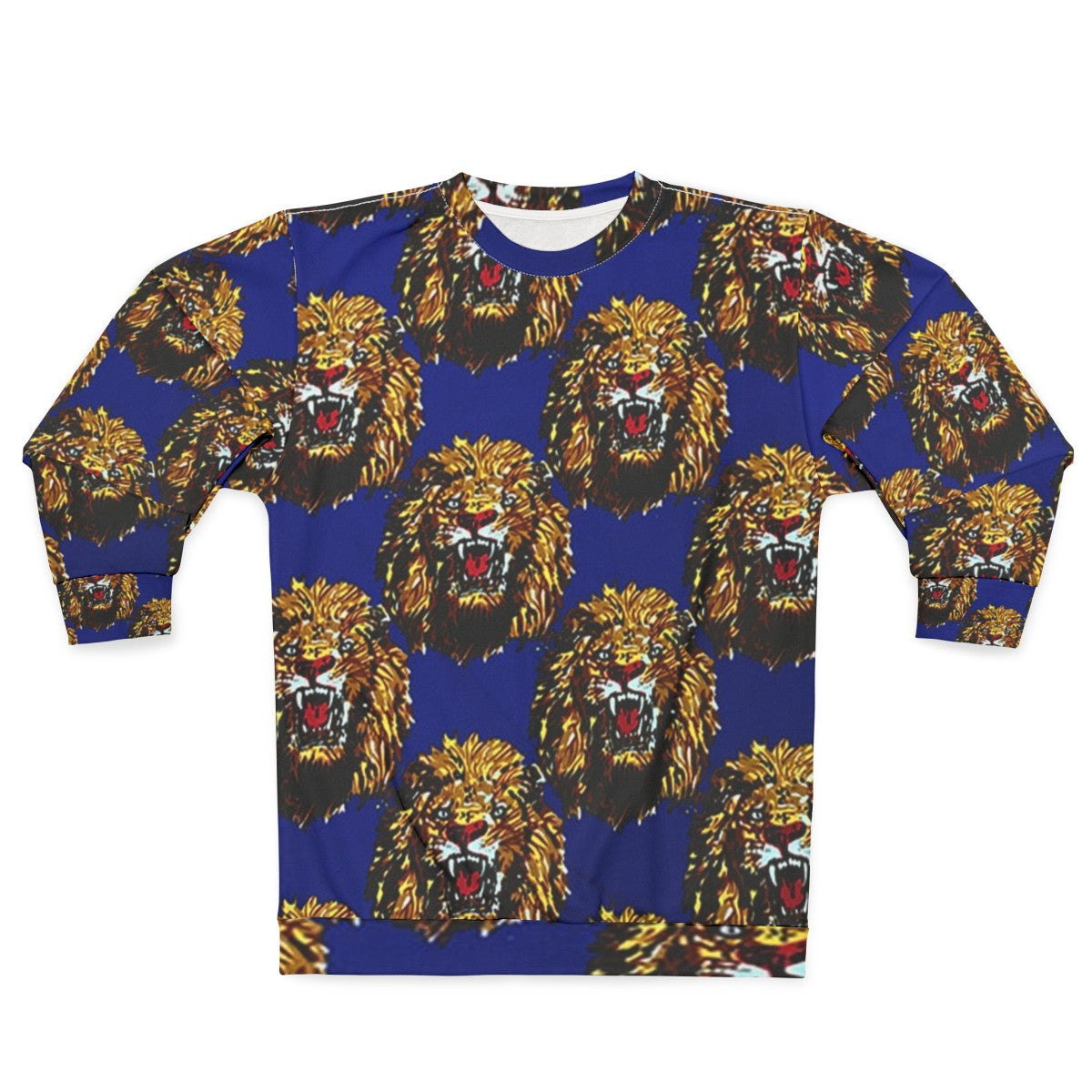 Blue Isi Agu Lion Head Sweatshirt