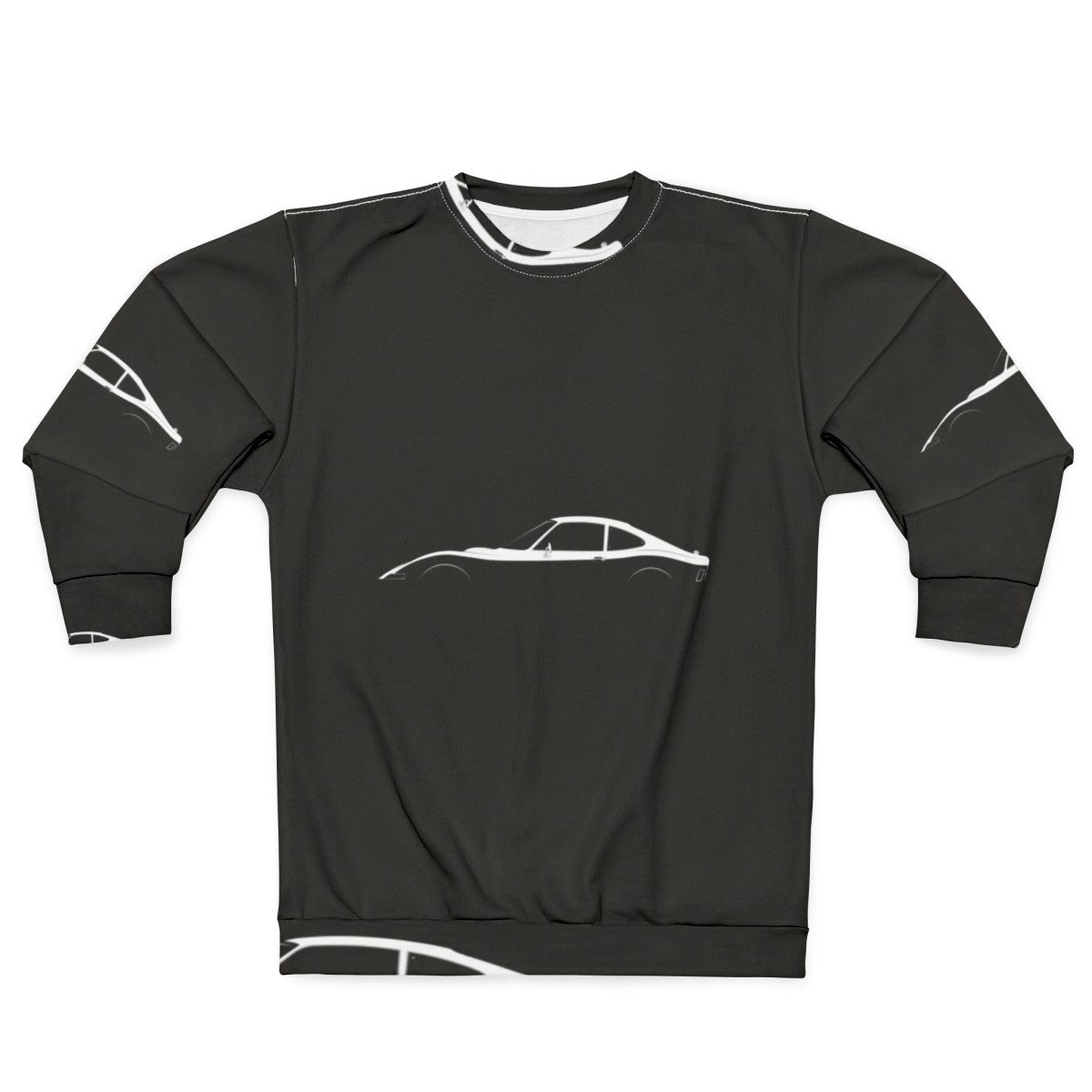 Opel GT Silhouette Sweatshirt featuring the iconic side profile of the Opel GT sports car