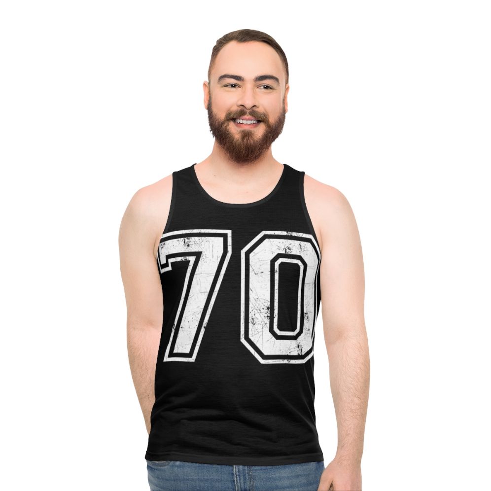 Sports Unisex Number 70 Jersey Tank Top - men