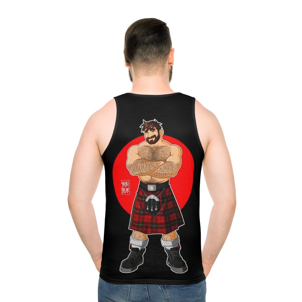 Adam Likes Kilts Unisex Pride Tank Top - men back