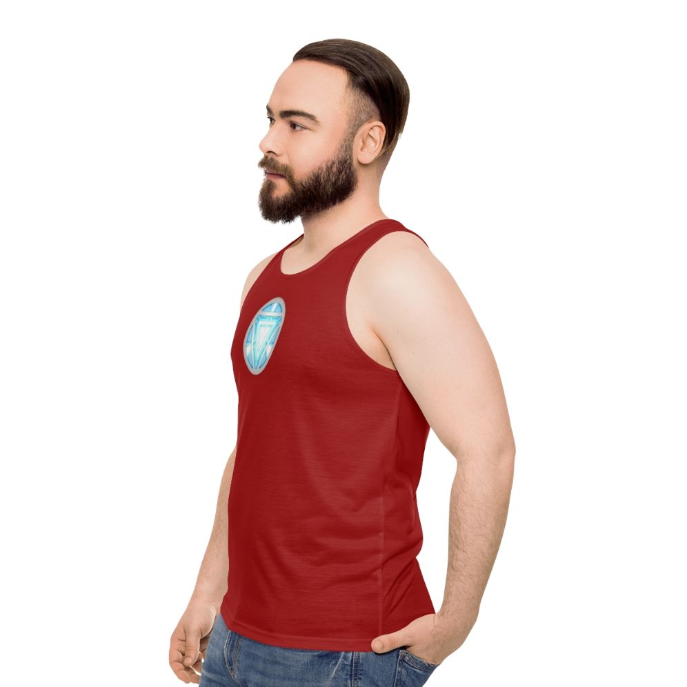 Marvel Iron Man Arc Reactor Unisex Tank Top - men side