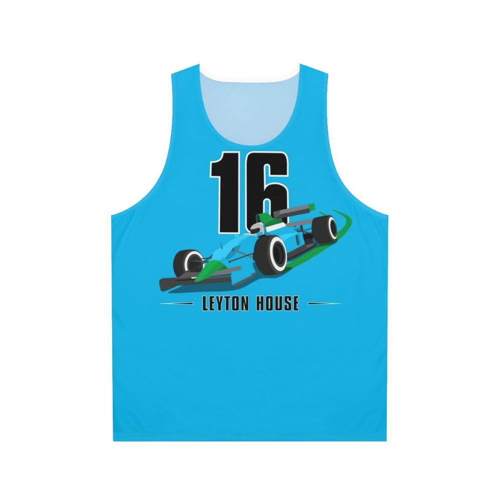 Motorsports-inspired unisex tank top